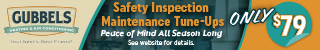 Gubbels safety inspection mobile banner promoting affordable maintenance services