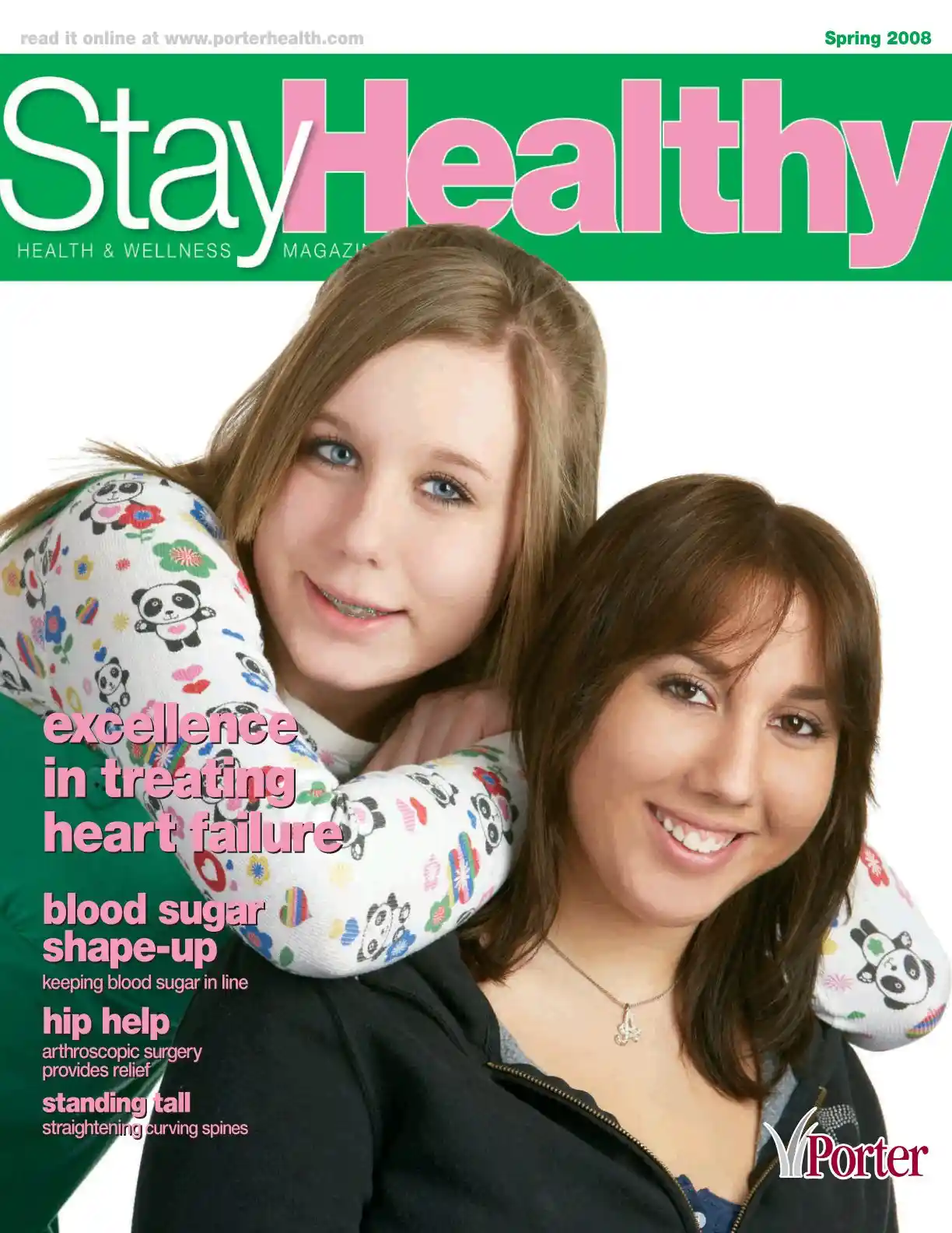 StayHealthy Magazine Spring 2008 cover featuring mother and daughter