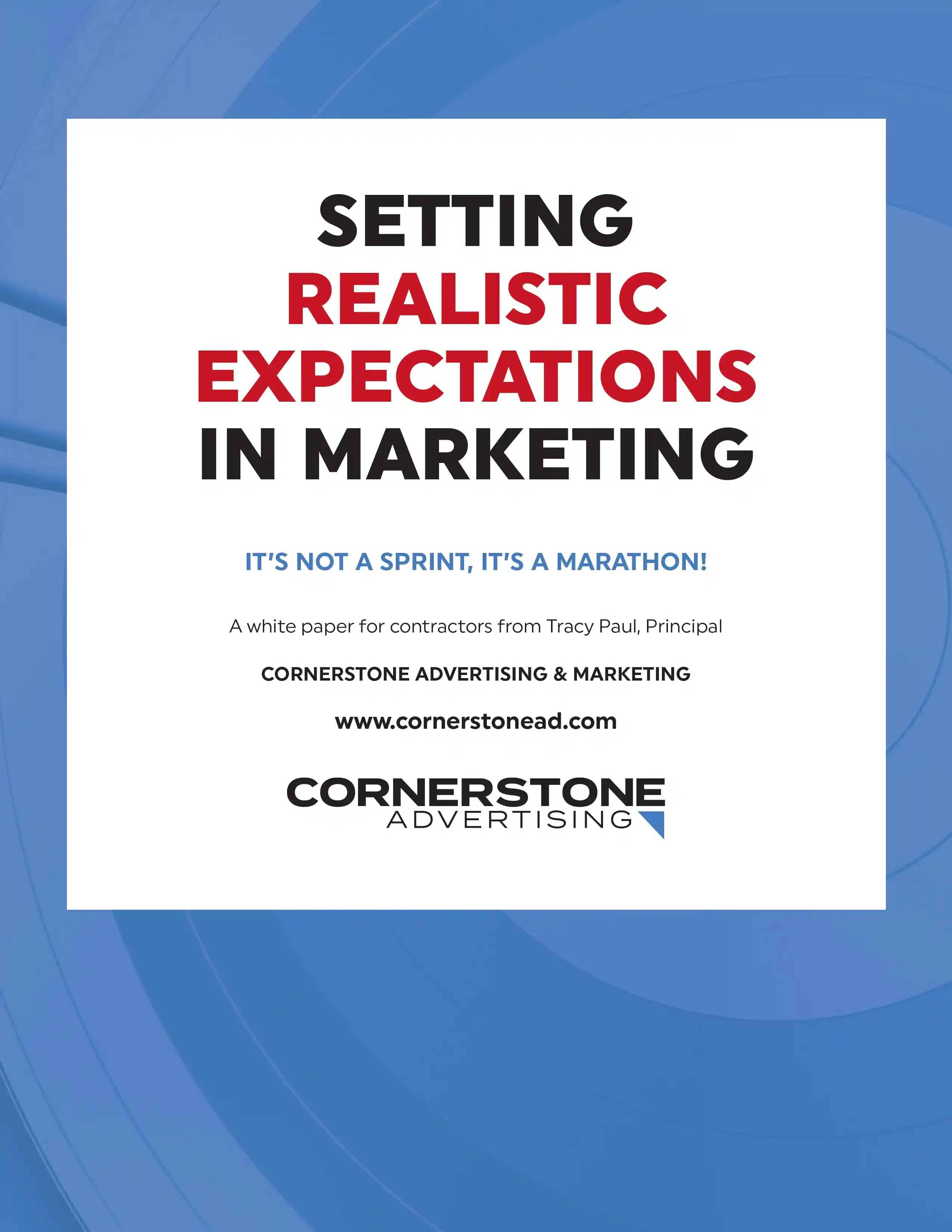 Setting Realistic Expectations in Marketing white paper cover